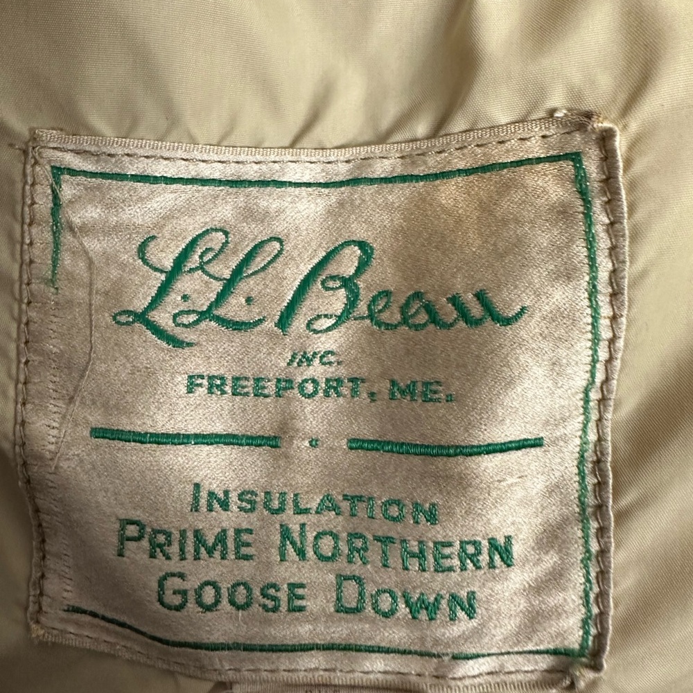Vtg LL Bean Prime Northern Goose Down Duck Camo Jacket L - Picture 3 of 13